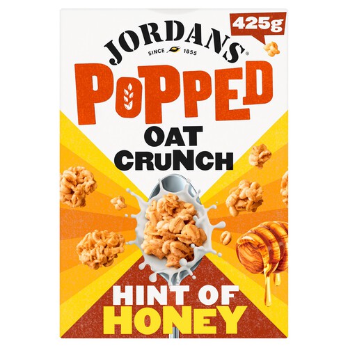 Jordans Popped Oat Crunch Hint of Honey Breakfast Cereal