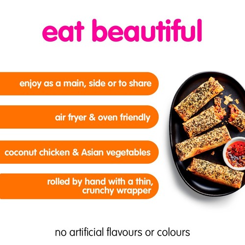 Itsu Coconut Chicken Jumbo Spring Rolls 4Pk 300G