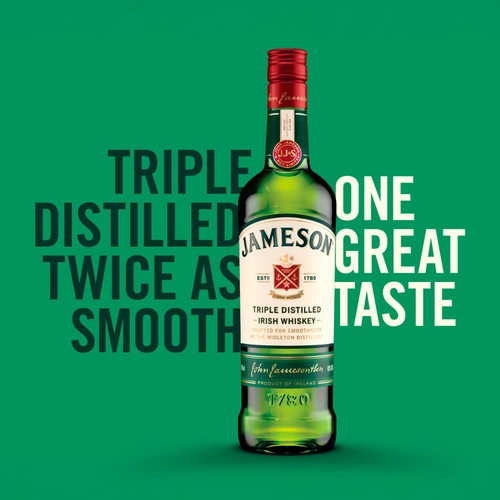 Jameson Triple Distilled Blended Irish Whiskey 70cl