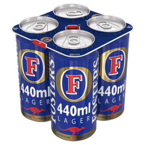 Foster's Lager Beer Can   4 x 440ml