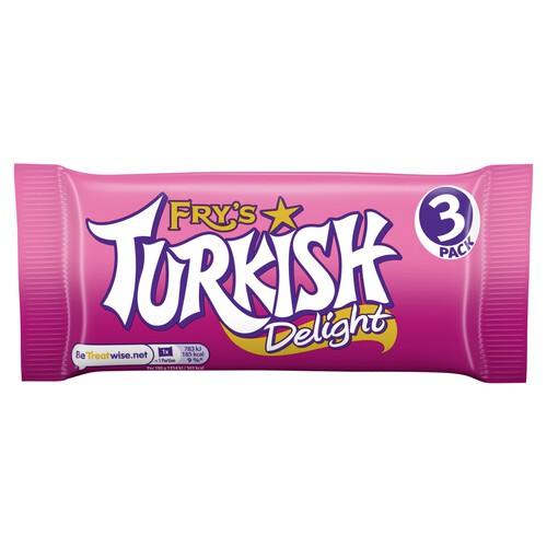 Fry's Turkish Delight Chocolate Multipack 3 Pack