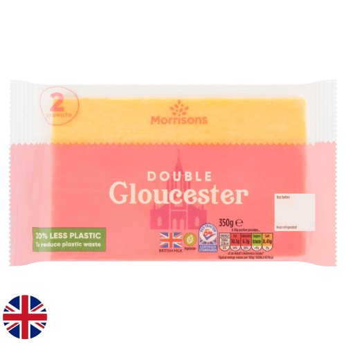 Morrisons British Double Gloucester 350g