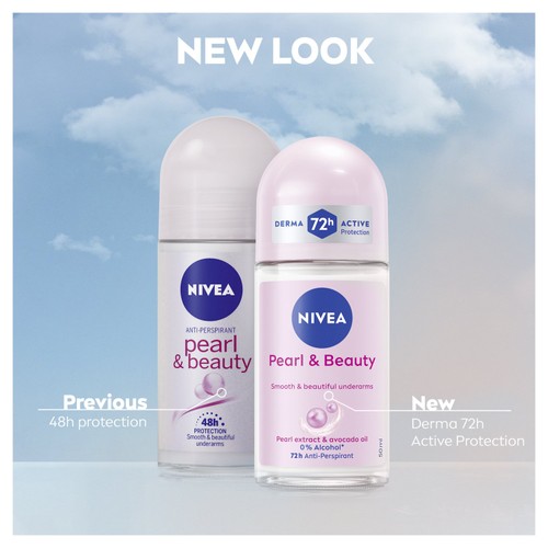 NIVEA Pearl & Beauty 72h Anti-Perspirant Deodorant Roll-On