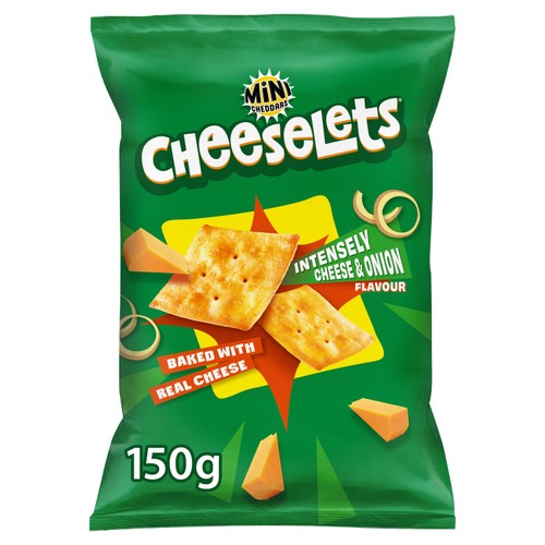 Jacob's Cheeselets Cheese & Onion Baked Snacks 