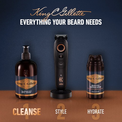 King C Gillette Beard and Face Wash