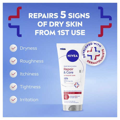 Nivea Body Repair & Care Serum Lotion 200Ml