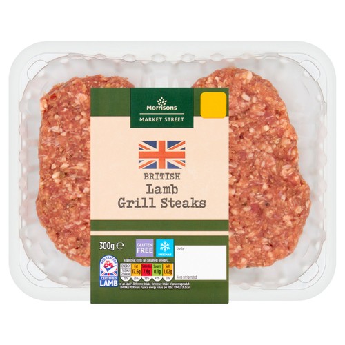 Morrisons British Lamb Grill Steaks 2 Pack 300g