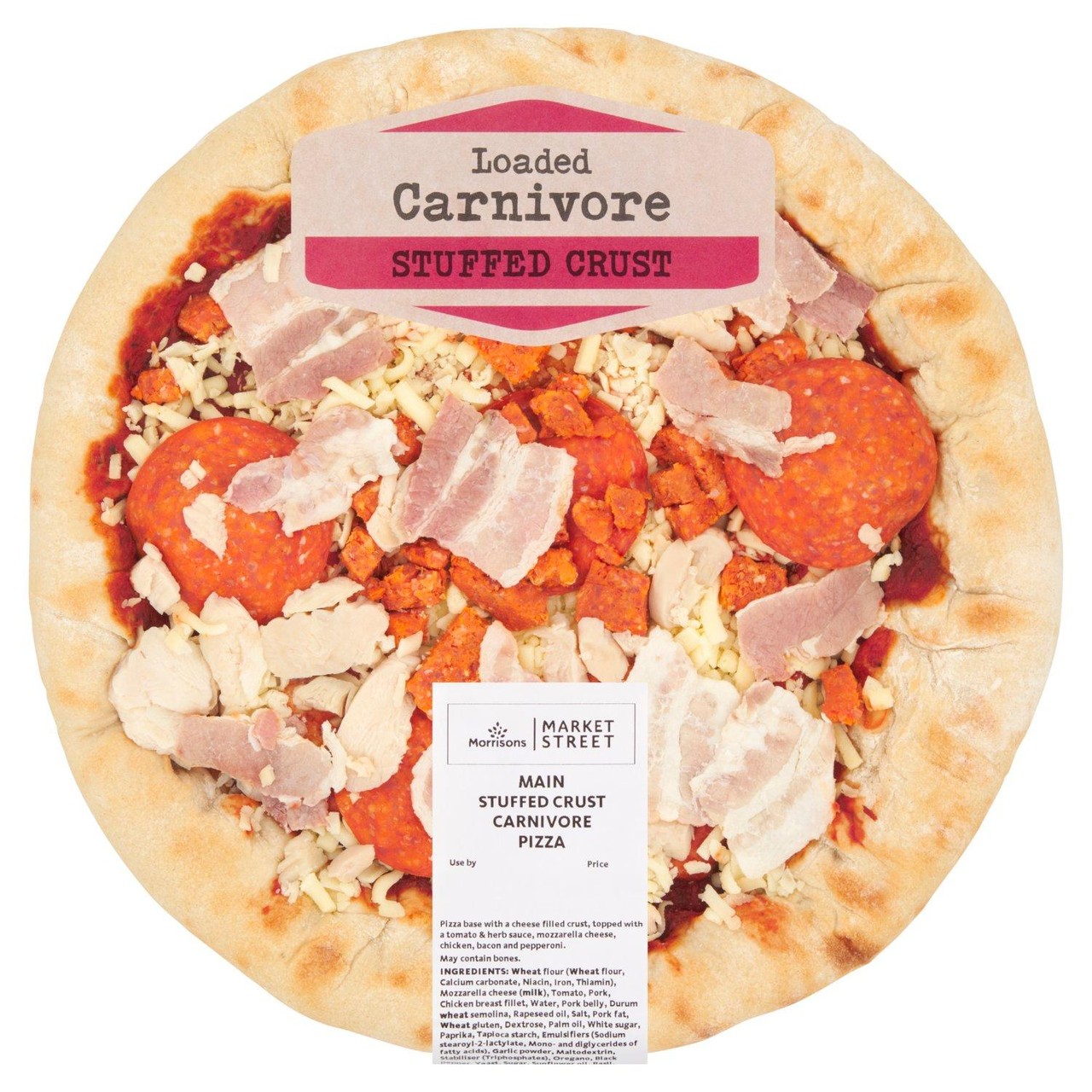 Morrisons Loaded Carnivore Stuffed Crust Pizza