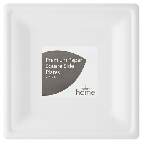 Morrisons Square Side Plates 10 Pack