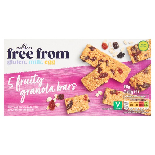 Morrisons Free From Fruity Granola Cereal Bars