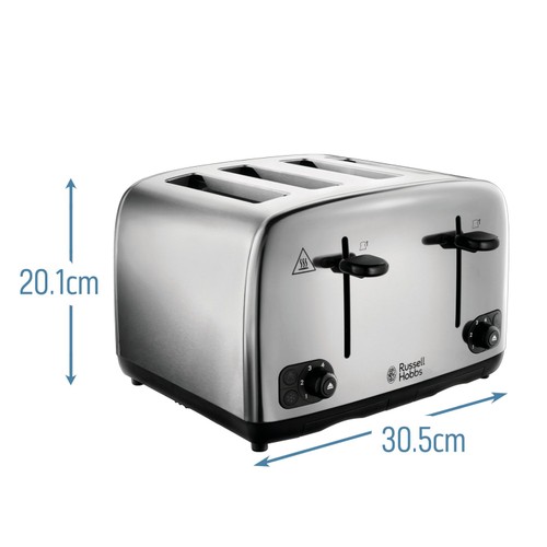 Russell Hobbs Stainless Steel 4 Slice Toaster