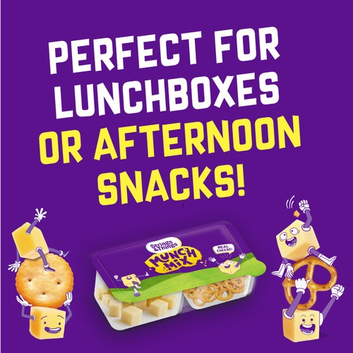 Strings & Things Munch Mix Cheddar Cheese & Crunchy Pretzels 90 g (3 x 30g)