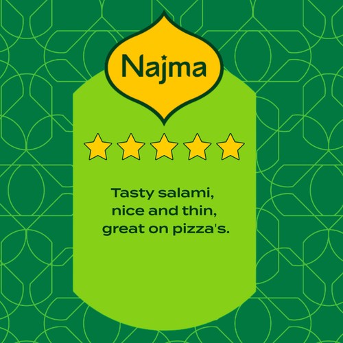 Najma Sliced Turkey Salami Slices