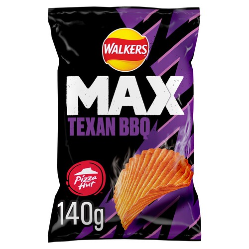 Walkers Max Pizza Hut Texas BBQ Sharing Crisps 