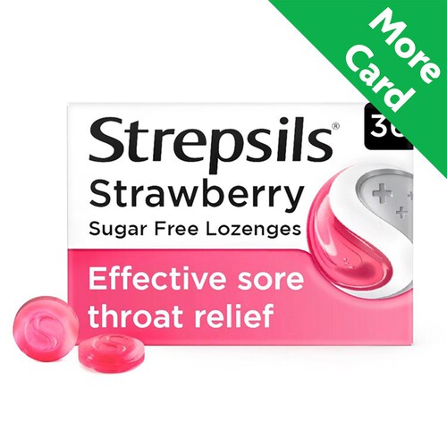 Strepsils Sugar Free Strawberry 