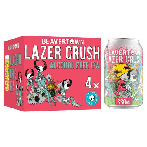 Beavertown Lazer Crush Alcohol Free 4 x 330ml