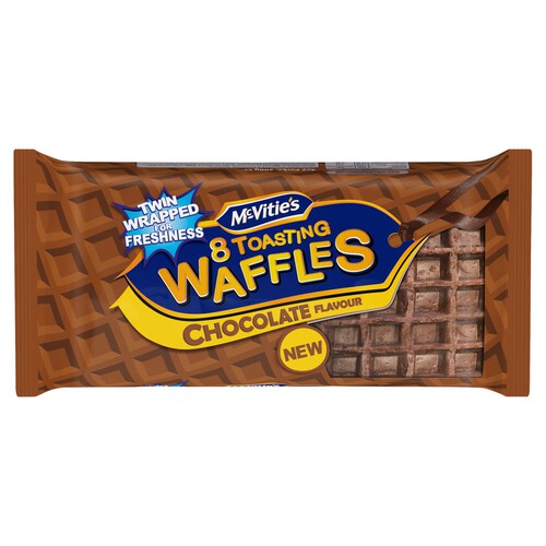 McVitie's 8 Toasting Waffles Chocolate Flavour