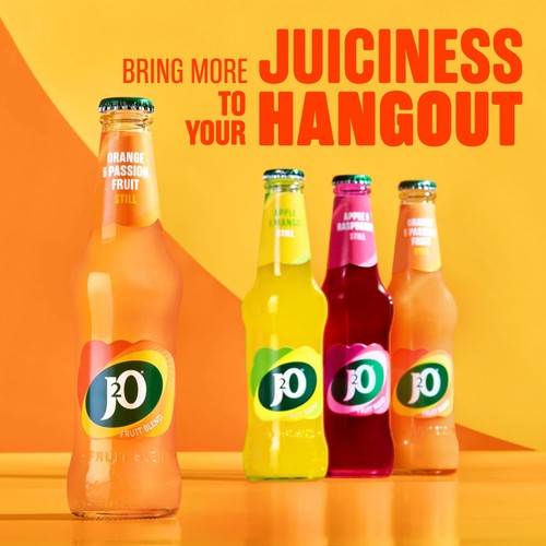 J2O Orange & Passion Fruit 4 Bottles