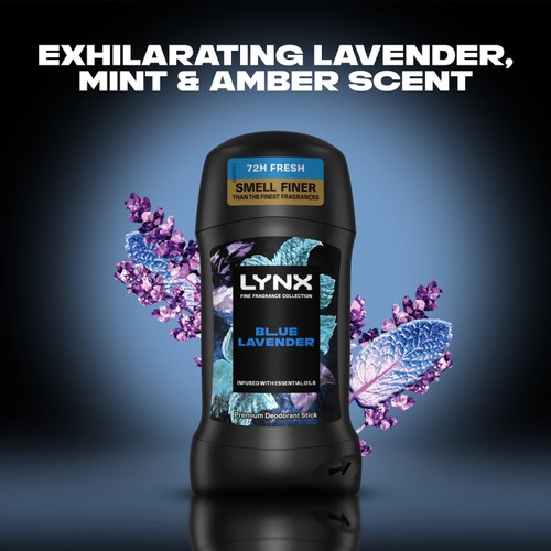Lynx Blue Lavender Men's Deodorant Stick   50ml