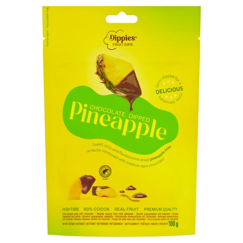 Dippies Chocolate Dipped Pineapple 100g