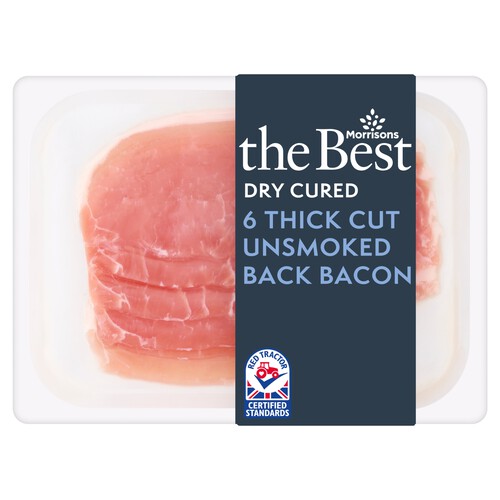 Morrisons The Best Thick Cut Dry Cured Unsmoked Back Bacon