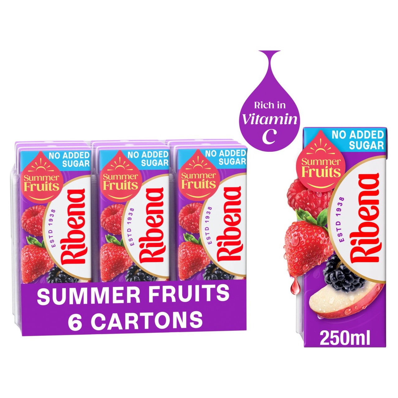 Ribena Summer Fruits 6X250 ML