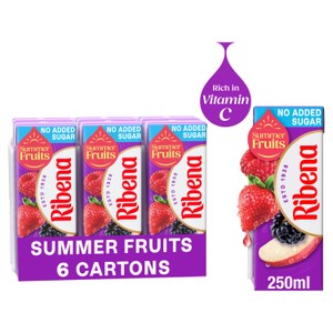 Ribena Blackcurrant Juice Cartons