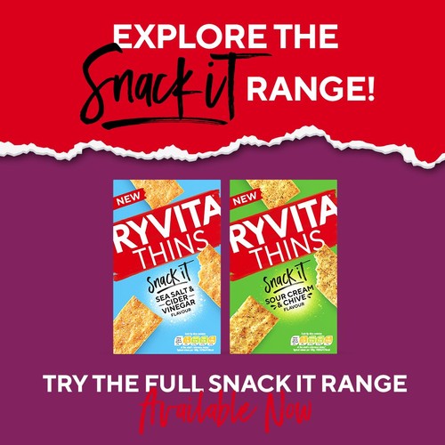 Ryvita Snack It Thins Smoky BBQ Flavour 
