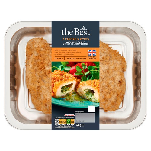 Morrisons The Best 2 Chicken Kyivs With Wild Garlic & West Country Butter