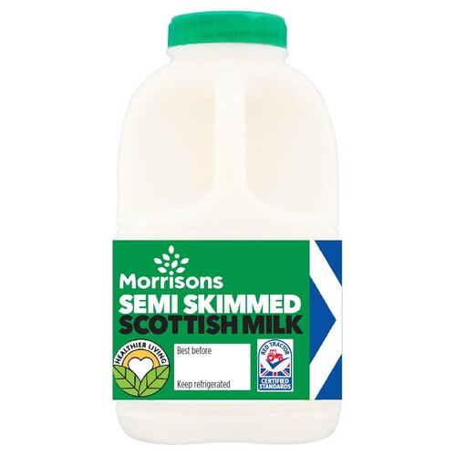 Morrisons Scottish Milk Semi Skimmed 1 Pint