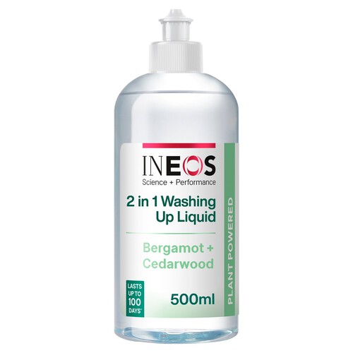 INEOS 2in1 Washing Up Liquid Bergamot + Cedarwood