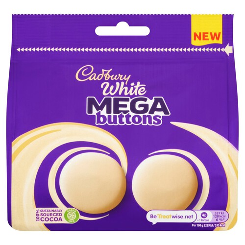 Cadbury White Mega Buttons 