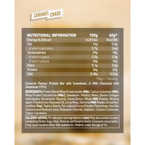 Grenade Protein Bar Caramel Chaos 60g