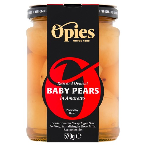 Opies Baby Pears In Amaretto 570g