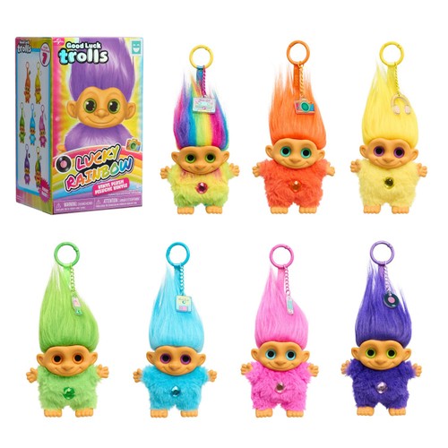 Happy Haul Good Luck Trolls Vinyl Plush Clip-On Surprise Mystery Toy