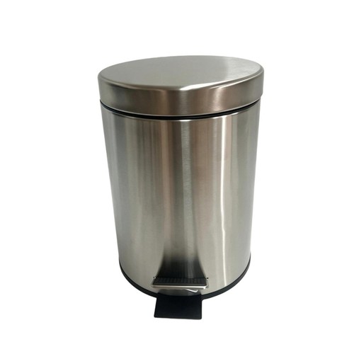 Spa Maison 3L Silver Pedal Bin With Soft Close