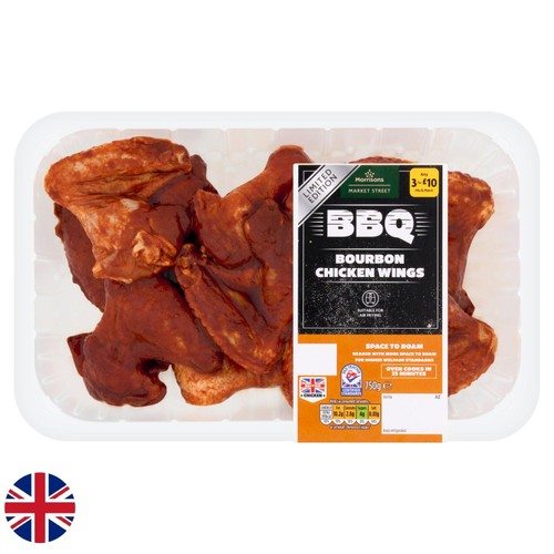 Morrisons British Bourbon Chicken Wings 750g