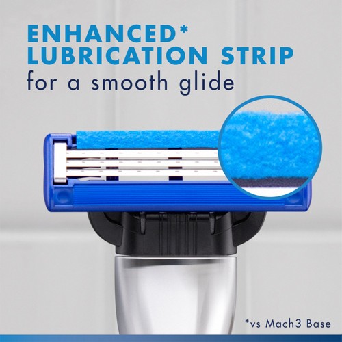 Gillette Mach 3 Turbo Razors For Men 4 Refill Razor Blades