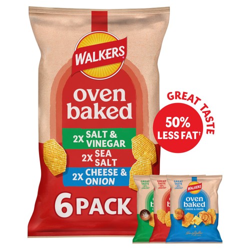 Walkers Baked Variety Multipack Snacks Crisps 