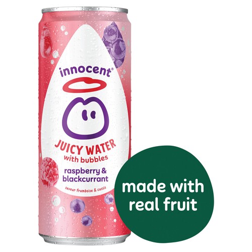 Innocent Juicy Water With Bubbles Raspberry & Blackcurrant 