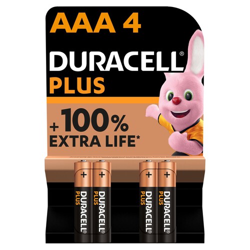 Duracell Plus AAA Alkaline Batteries LR03 