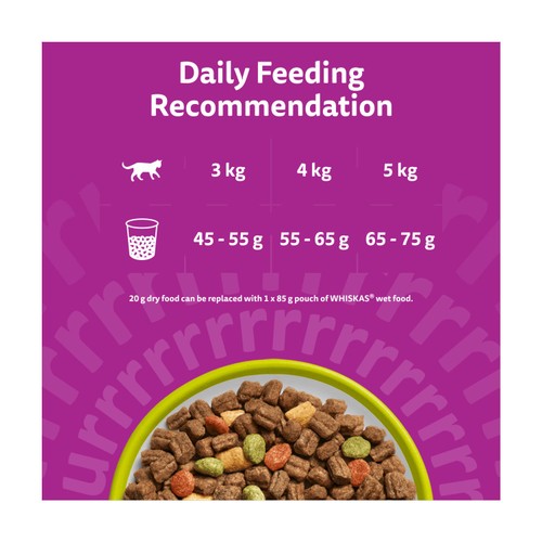 Whiskas 1+ Lamb Adult Dry Cat Food