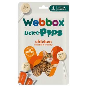 Webbox Lick-e-Pops Chicken 4x1.4g
