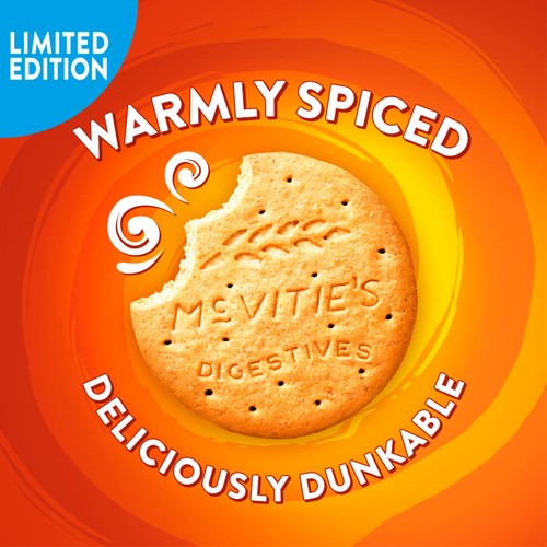 McVitie's Digestives The Light One Cinnamon Flavour Biscuits 