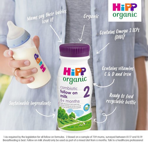  Hipp Organic Combiotic Follow On Baby Milk From 6 Months 