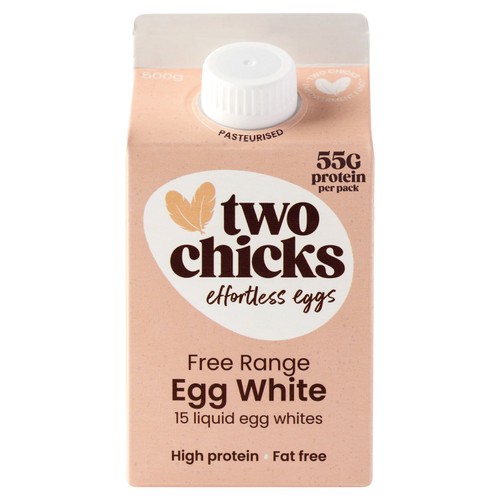 Two Chicks Free Range Egg White 500g