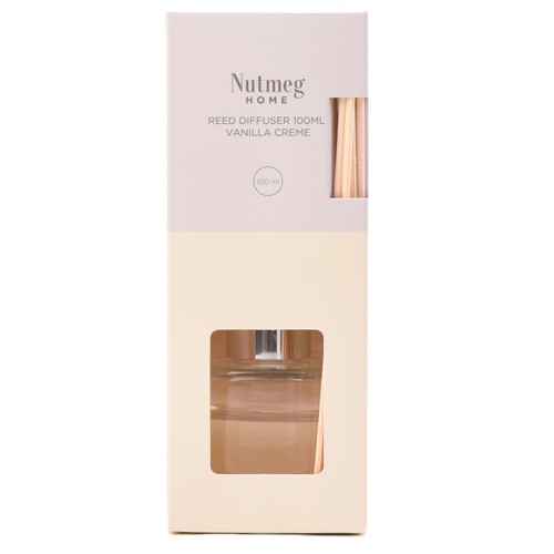 Nutmeg Home Reed Diffuser Vanilla Creme   100ml