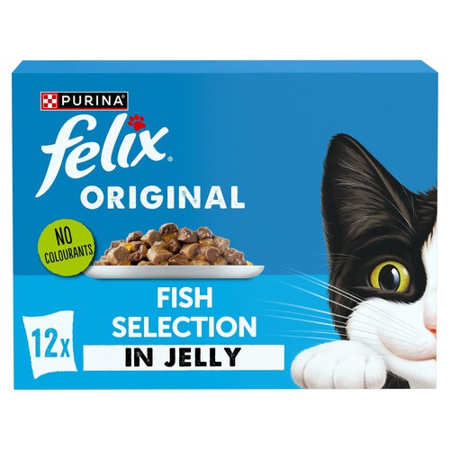 Felix Original Fish Selection In Jelly Wet Cat Food