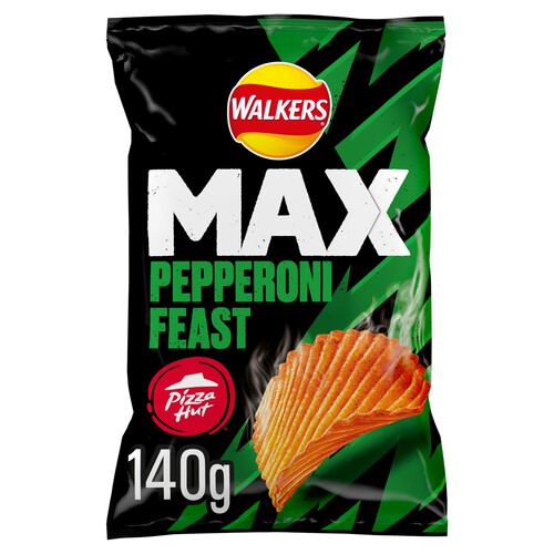 Walkers Max Pizza Hut Pepperoni Sharing Crisps 