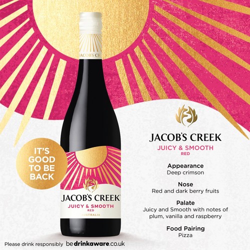 Jacob's Creek Juicy & Smooth Red Wine 750ml